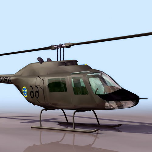 Bell Ab-206 Jetranger Military Helicopter