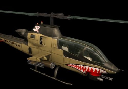 Military Bell Ah-1 Cobra Attack Helicopter