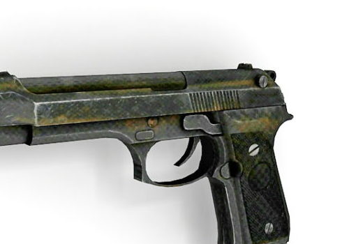 Gun Beretta M9 Semiautomatic Pistol