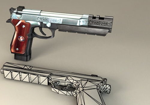 Military Beretta M92s Pistol Gun