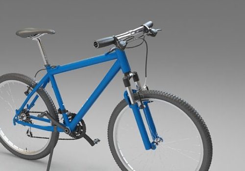 Blue Color Bicycle Mountain Bike