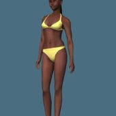 Bikini African Woman Rigged | Characters