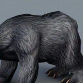 Black Bear Cartoon Animal