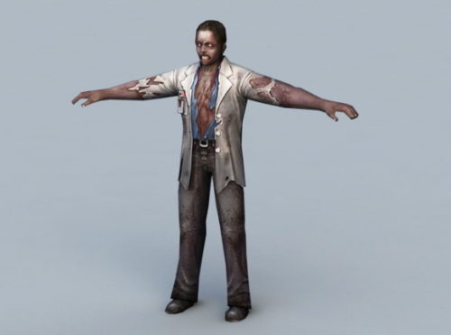 Character Black Male Zombie