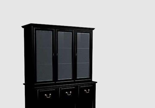 Black Wooden Bookcase