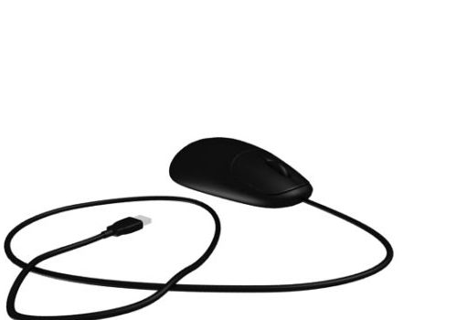 Black Computer Wire Mouse