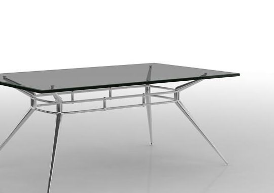 Black Glass Rectangle Dining Table | Furniture