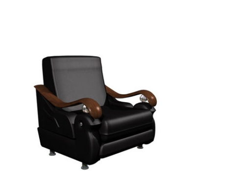 Black Leather Armchair | Furniture