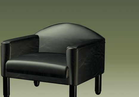 Black Leather Furniture Chair