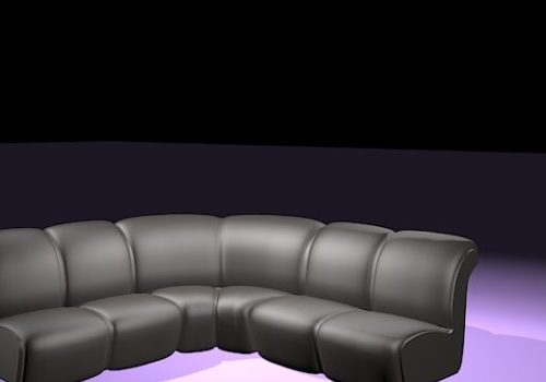 Black Leather Corner Sofa Furniture Design