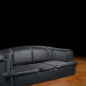 Black Furniture Leather Couch