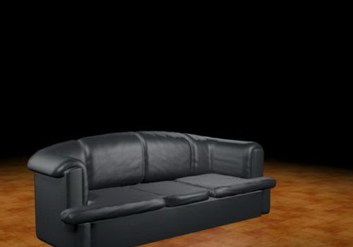 Black Furniture Leather Couch