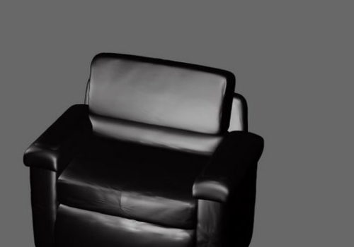 Home Furniture Black Leather Sofa Chair