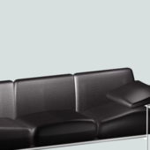 Black Leather Sofa Furniture