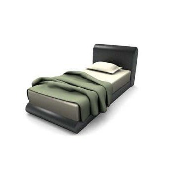 Black Leather Twin Bed | Furniture
