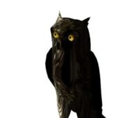 Black Owl Animal Animals