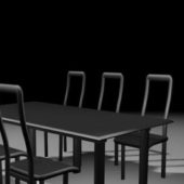 Furniture Black Wood Dining Chair