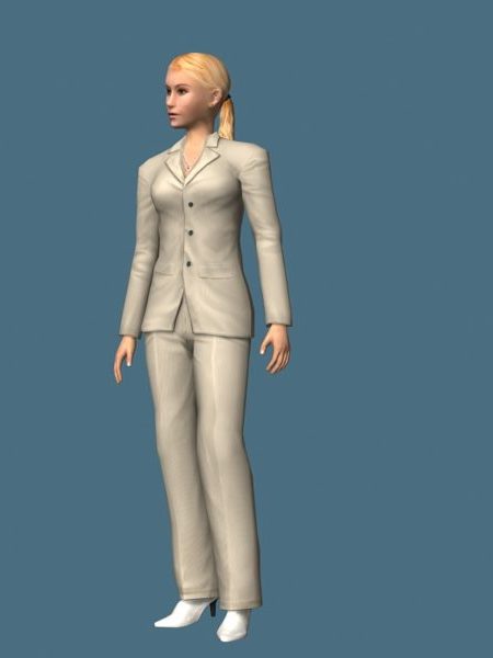 Blonde Business Woman Rigged | Characters