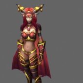 Blood Elf Female Game Character