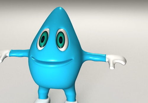 Blue Water Cartoon Character | Animals