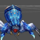 Blue Ice Spider Rigged