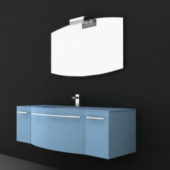 Blue Color Bathroom Vanity