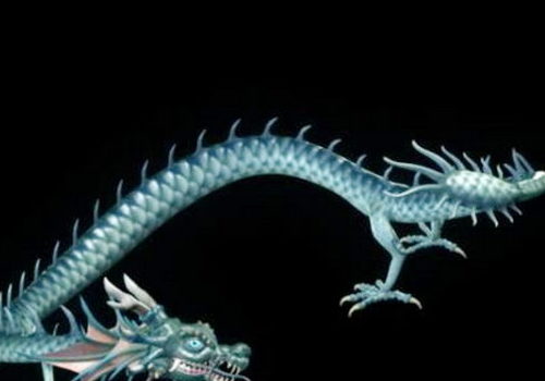 Blue Dragon Rigged