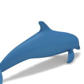 Blue Dolphin Cartoon Animals
