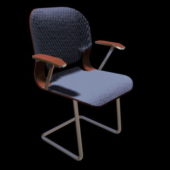 Blue Cantilever Chair