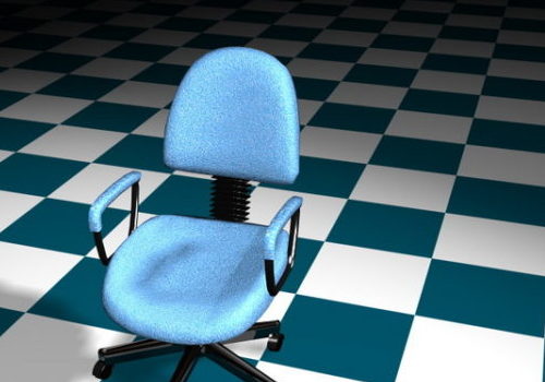 Furniture Blue Office Staff Chair