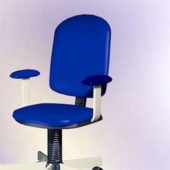 Furniture Blue Office Swivel Chair