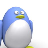 Blue Baby Penguin Cartoon | Animals