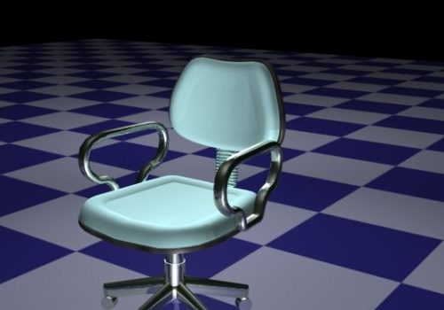 Blue Revolving Chair Furniture
