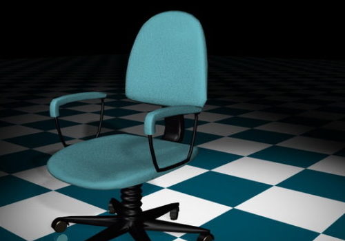 Furniture Blue Staff Chair