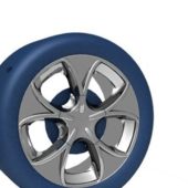 Car Blue Wheel
