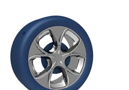 Car Blue Wheel