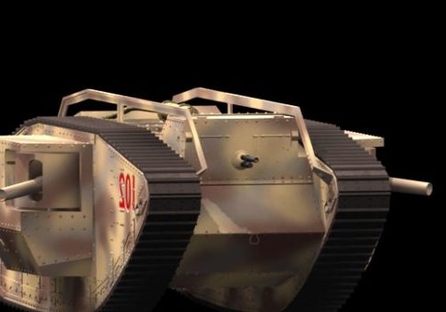 Military British Mark I Male Tank