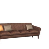 Brown Cloth Cushion Couch | Furniture