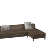 Brown Fabric Sectional Sofa | Furniture