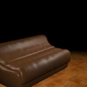 Furniture Brown Leather Couch