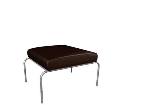 Brown Leather Ottoman Stool | Furniture