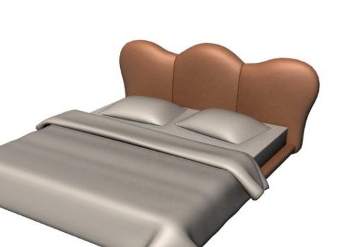 Brown Leather Platform Bed | Furniture