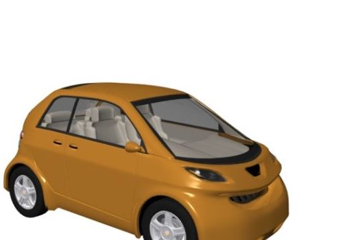 Yellow Bubble Car