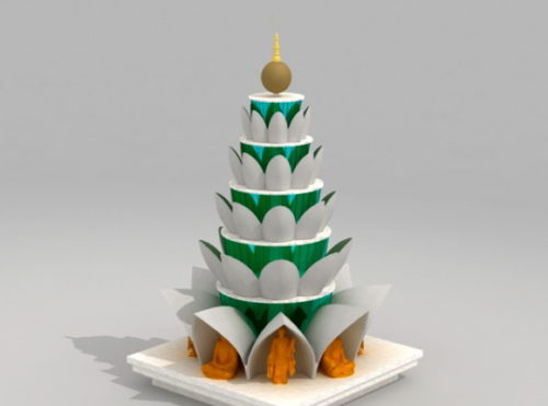 South Asia Buddhist Tower