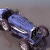 Vintage Bugatti Type 35 Racing Car