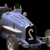 Vintage Bugatti Type 59 Sport Racing Car