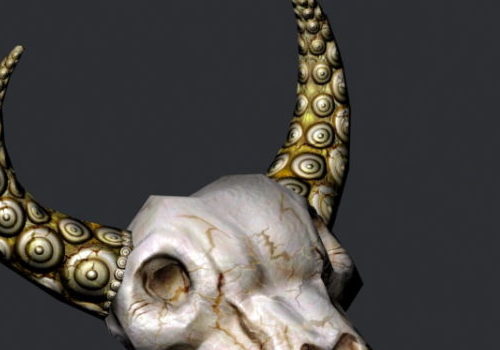 Bull Skull Decoration