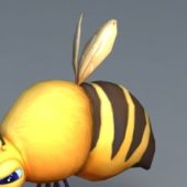 Yellow Bumble Bee Cartoon Character