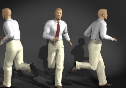 Business Man In Running Pose | Characters