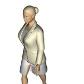 Business Woman Character In Work Wear Characters